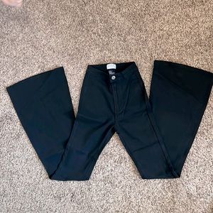 Black High Waisted Stretchy Bell Bottoms